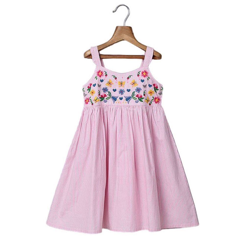 Beebay Light Pink Embroidered Dress - Newborn, Infant, Toddler Size 12-18M